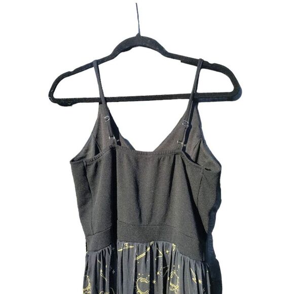 Harry Potter Symbols Chiffon Witchy Alchemy Stars Wands Ombré Duster Romper Jr L - Picture 7 of 8